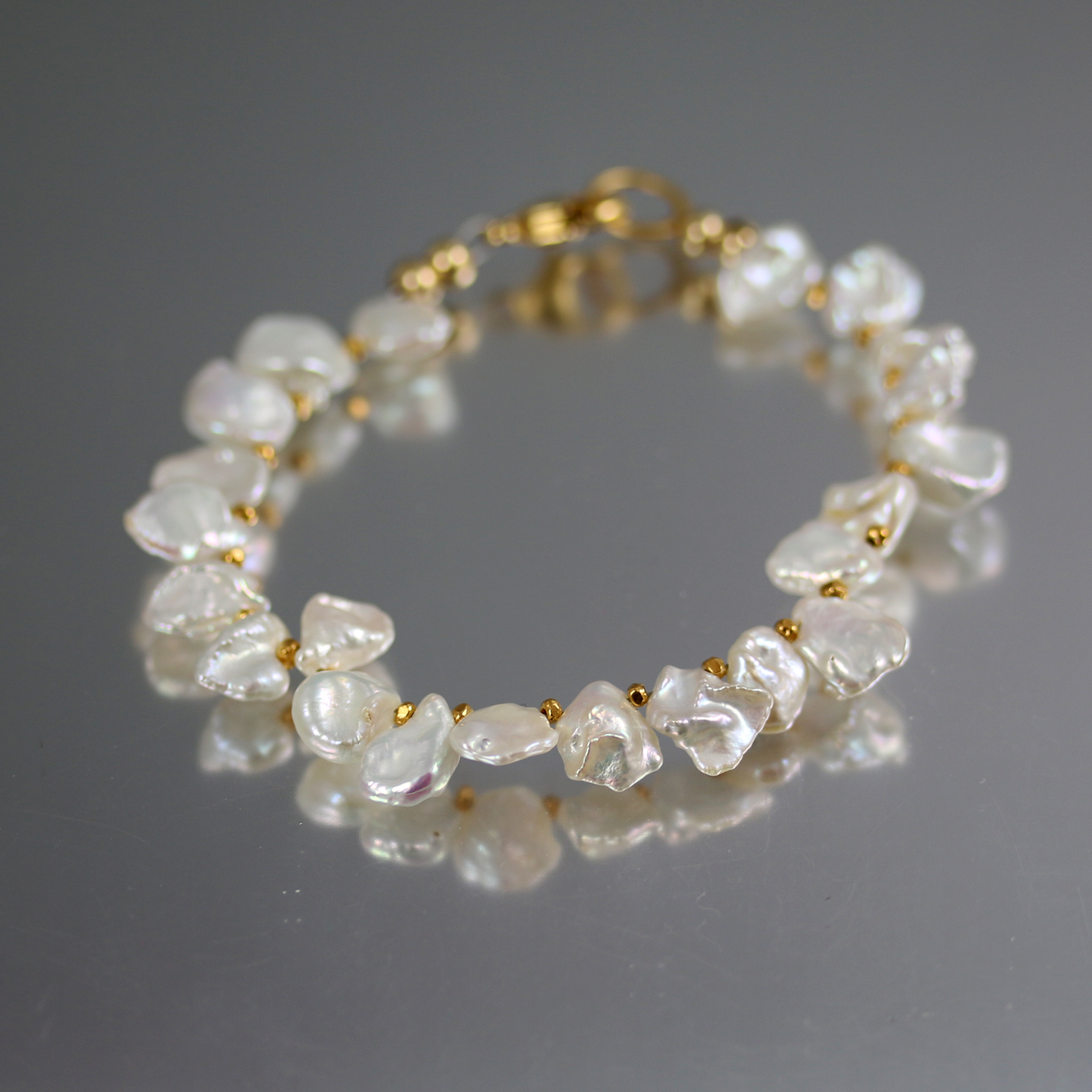 Keishi Pearl Bracelet in Gold Fill - Jill McCrystal